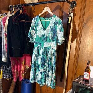 Roller Rabbit Teal and Blue Floral Dress